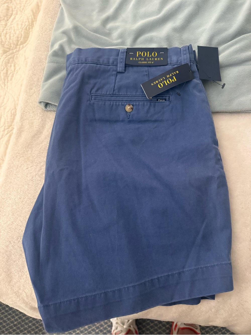 Polo by Ralph Lauren Men’s Classic Fit Blue Shorts, Waist 38”, 6” inseam